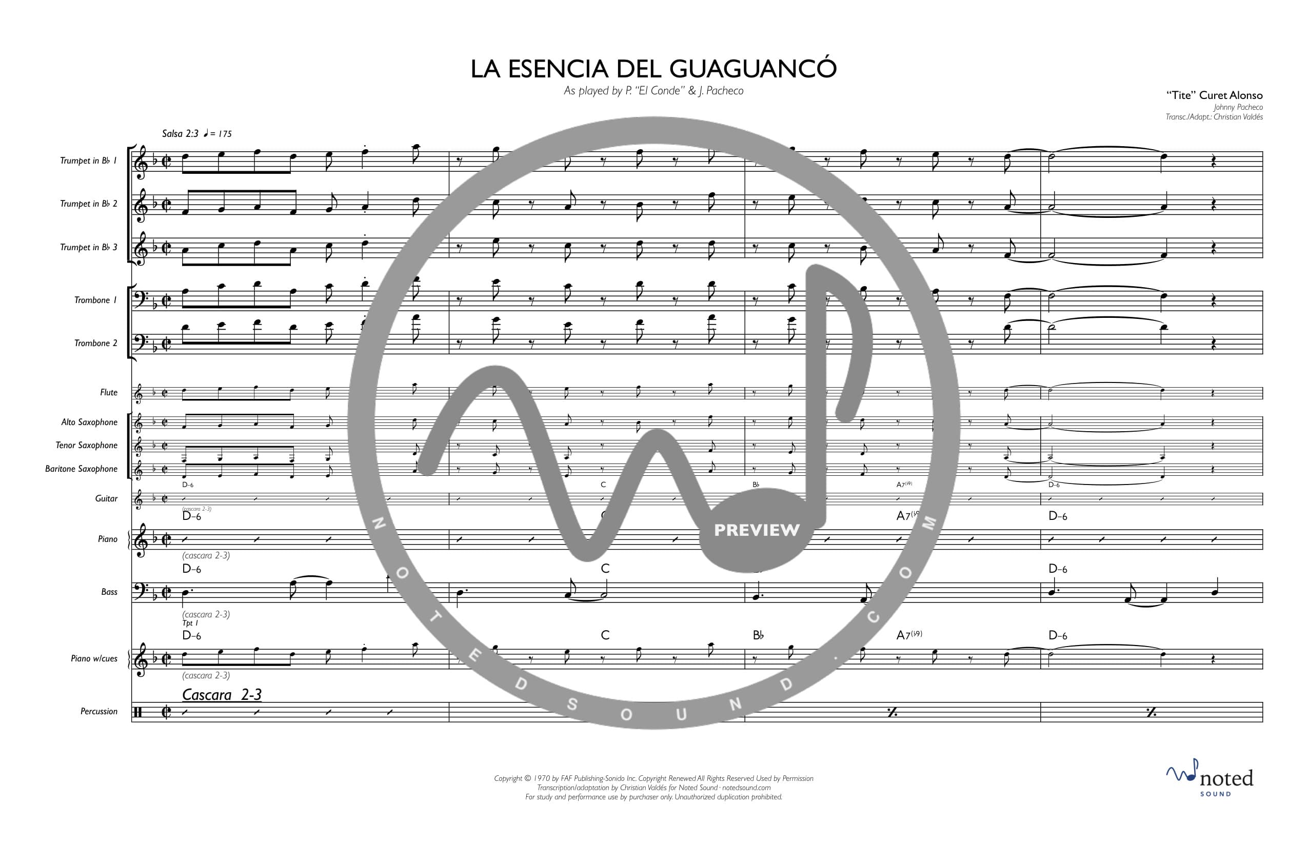 La Esencia del Guaguancó — Full Score (watermarked preview)