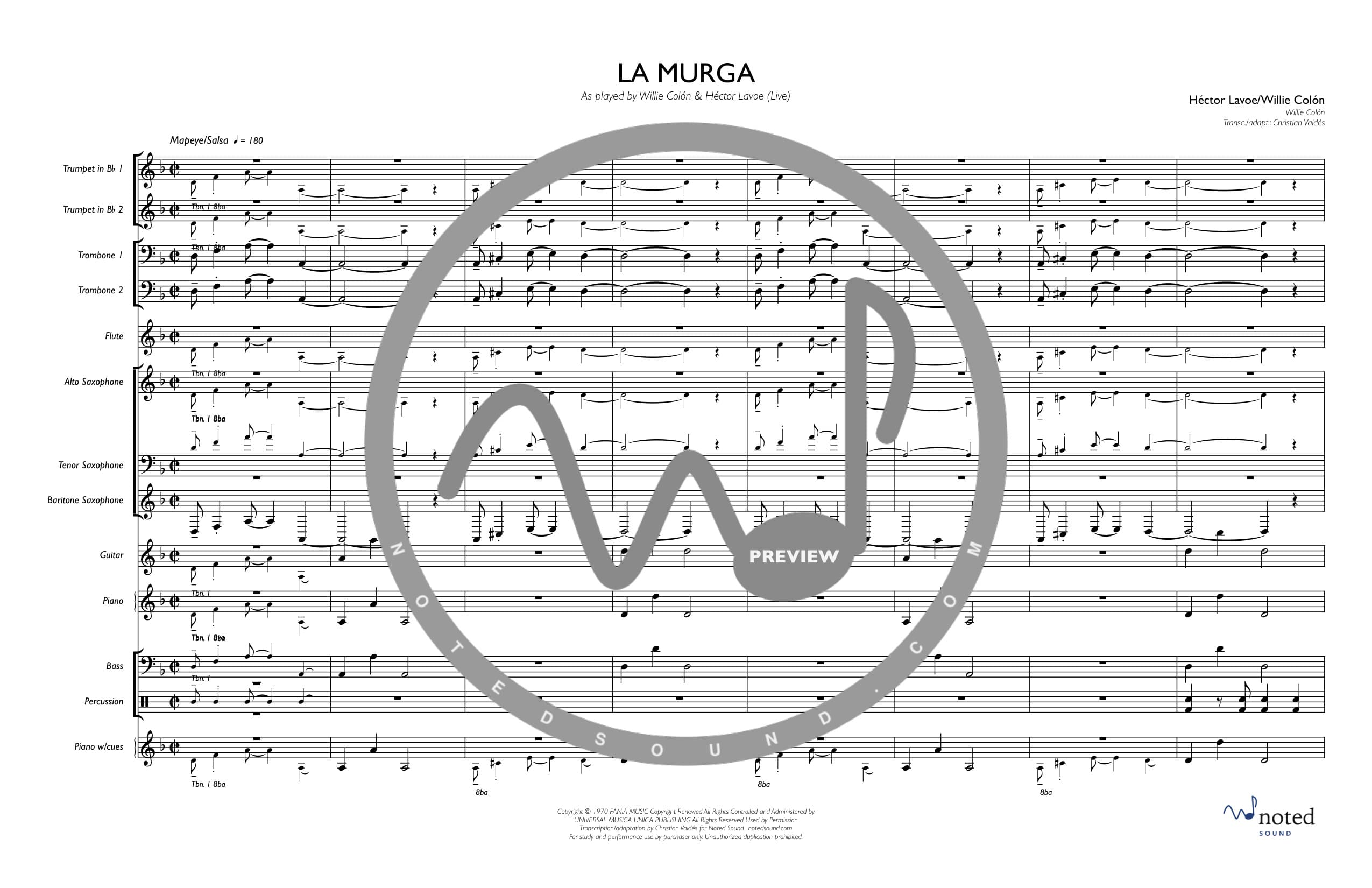 La murga — Full Score (watermarked preview)