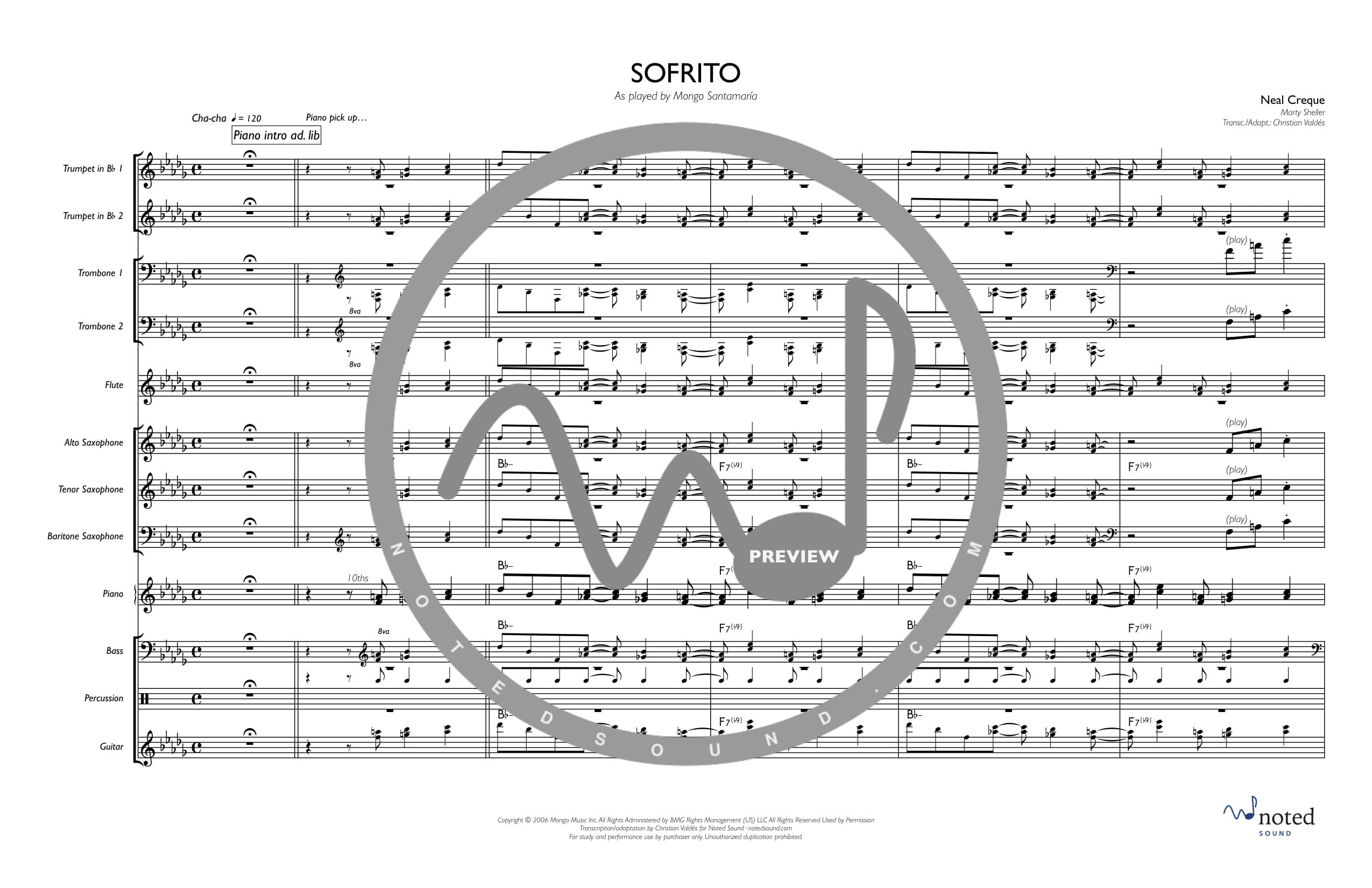 Sofrito — Full Score (watermarked preview)