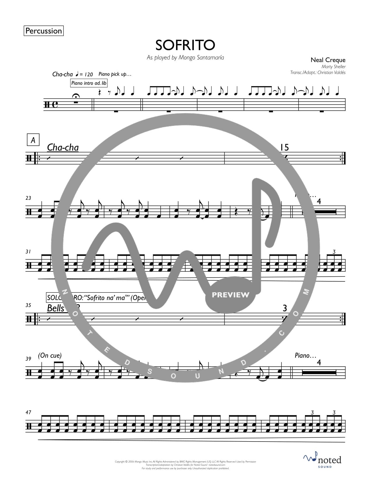 Sofrito — Percussion watermarked preview