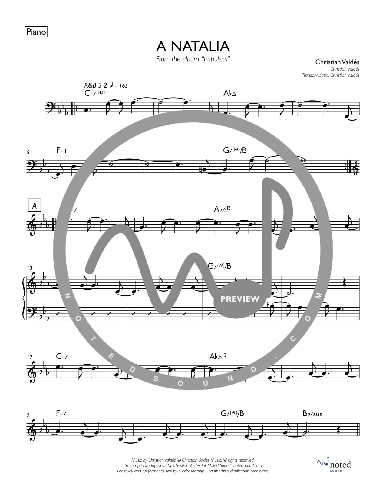 A Natalia — Piano