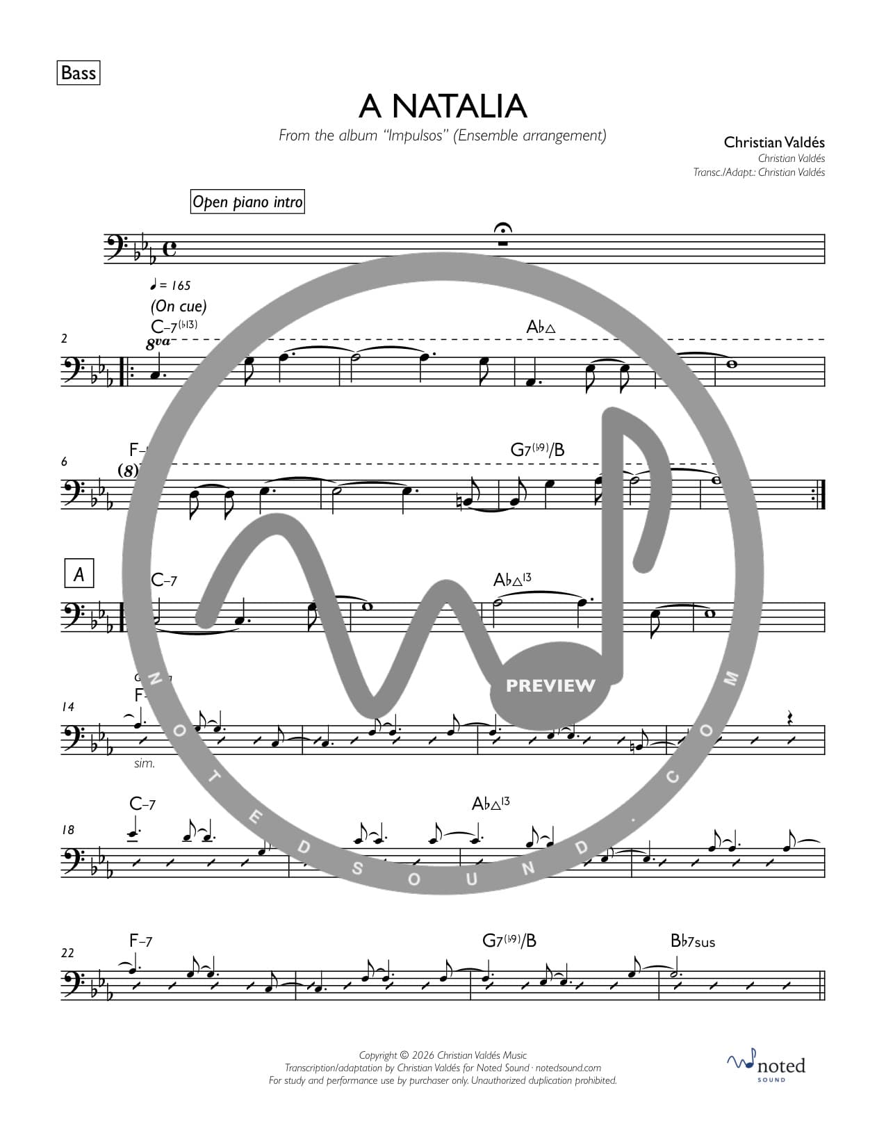 A Natalia (Ensemble) — Bass watermarked preview