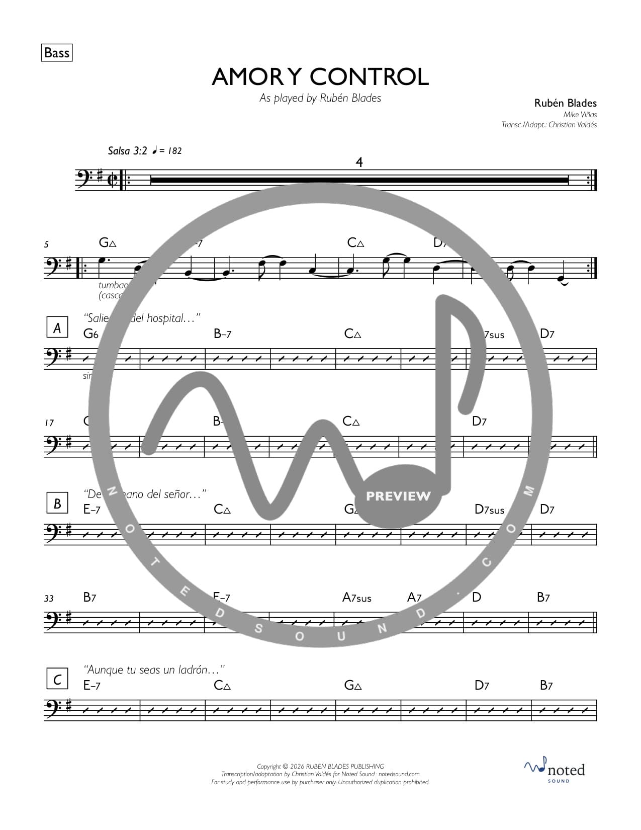 Amor y Control — Bass