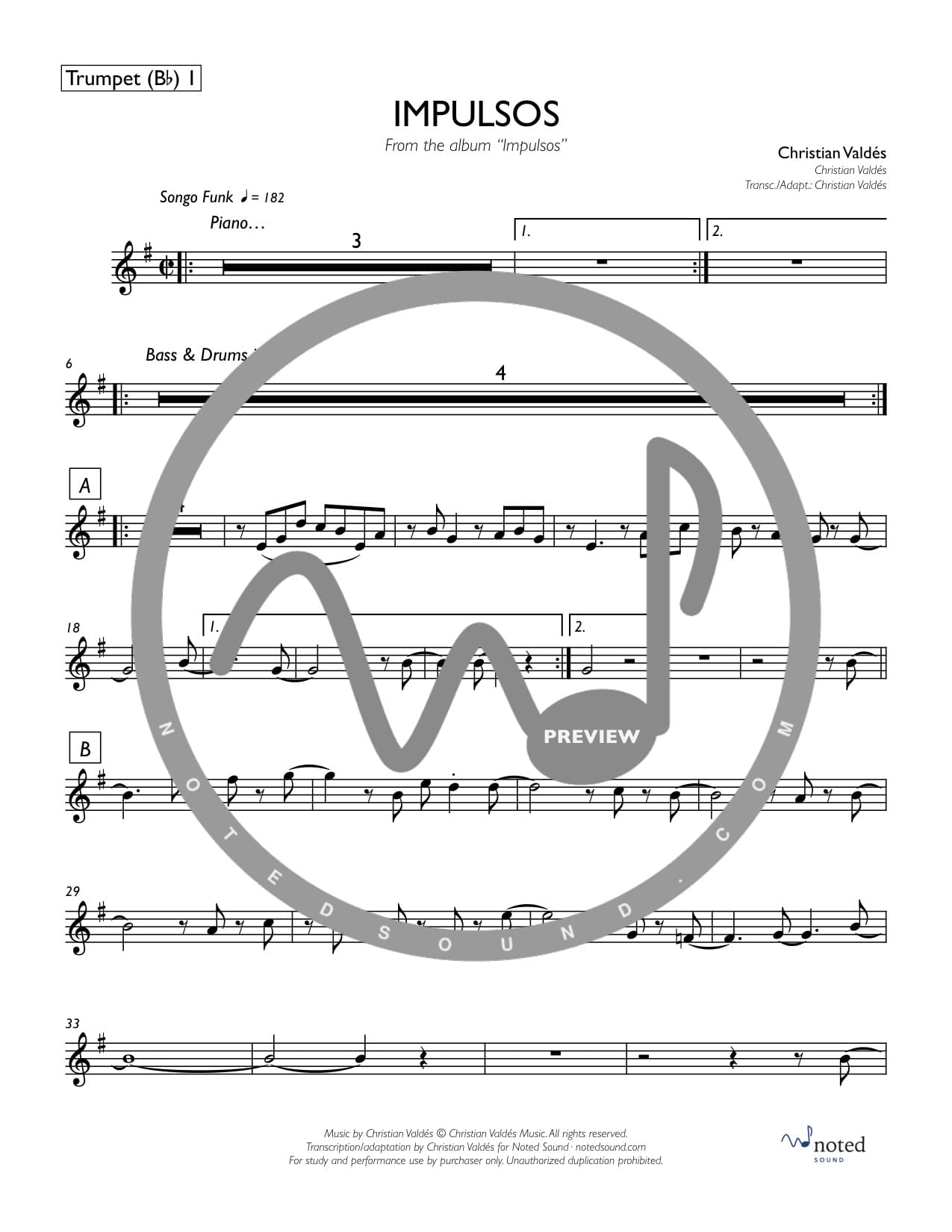 Impulsos — Trumpet in B♭ 1