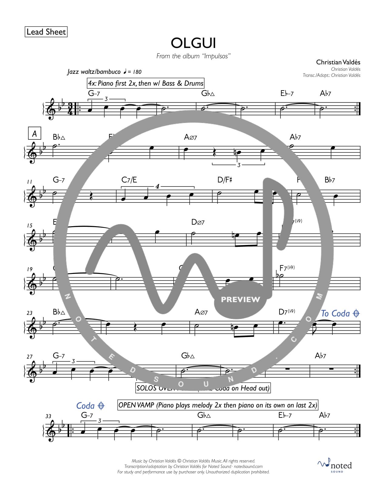 Olgui — Lead Sheet