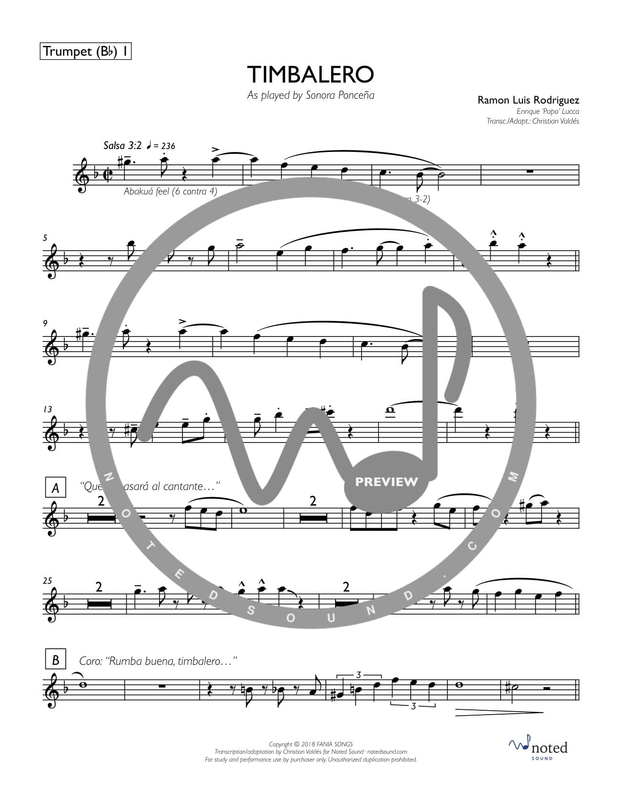 Timbalero — Trumpet in B♭ 1